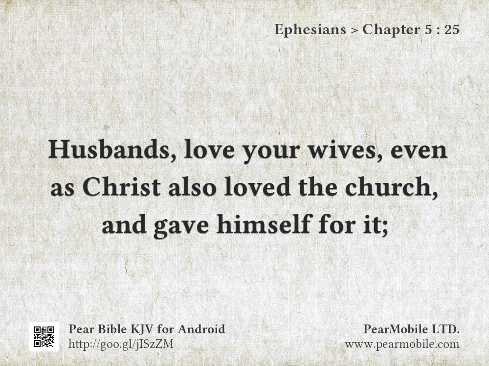 Ephesians, Chapter 5:25